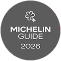 The image shows the Michelin 2025 logo with a small flower emblem above the word “MICHELIN 2025”.
